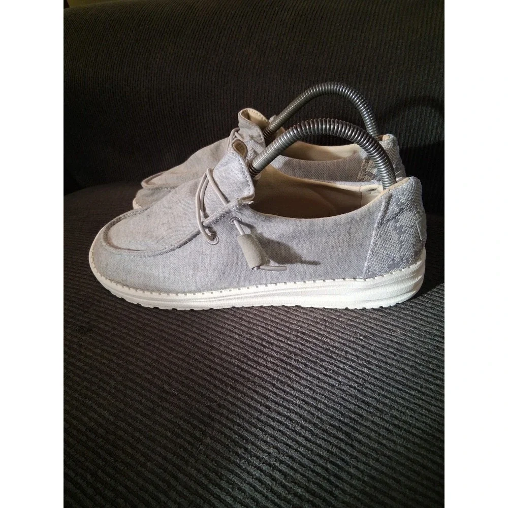 HEY DUDE Wendy Stretch Fleece Glacier Gray Womens Shoes Size‎ 8